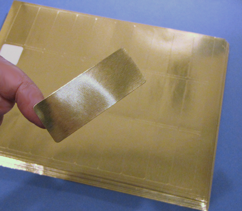 2 5/8 x 1 Gold Foil Labels